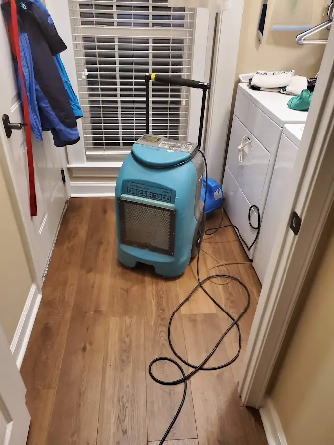 Commercial dehumidifier deployed for Flood Damage Cleanup in St. Ann