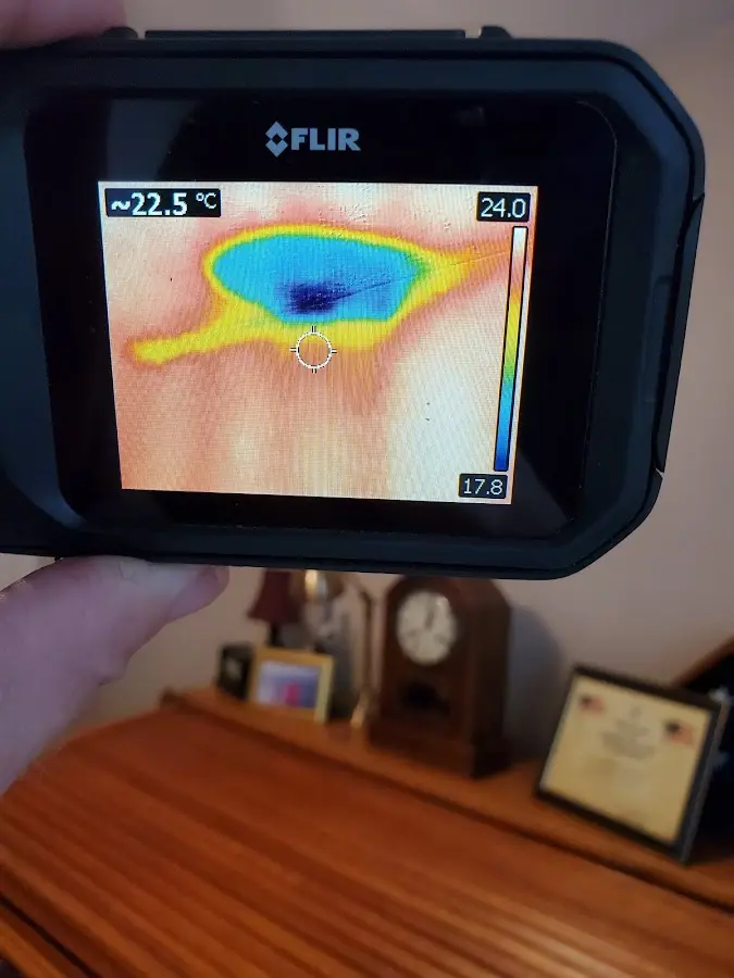 Thermal imaging inspection for water damage in St. Ann